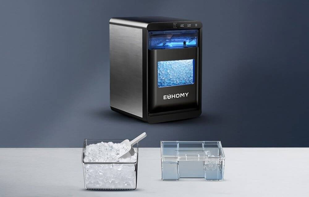 Euhomy IM017 Eiswürfelbereiter, 20 kg (schwarz)-2