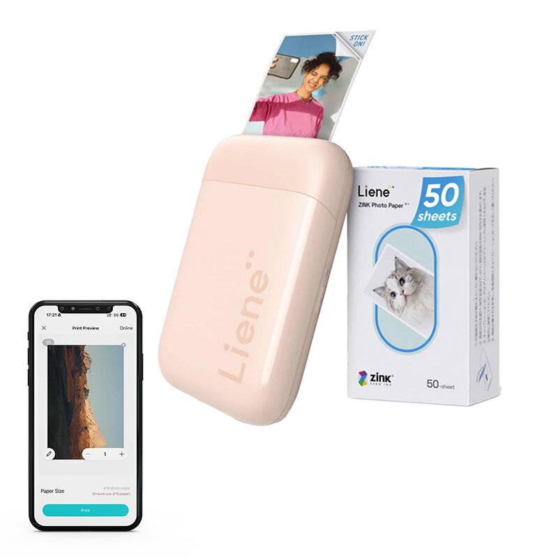 Liene - KW001-65023 - Liene Pearl 2x3" tragbarer Fotodrucker (rosa)-5