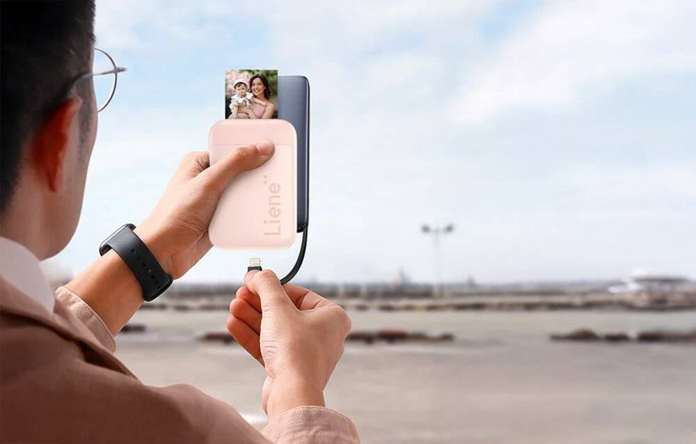 Symbolbild für Liene - KW001-65023 - Liene Pearl 2x3" tragbarer Fotodrucker (rosa)