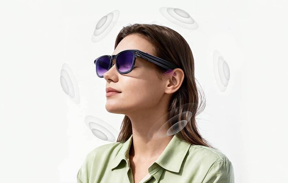 Symbolbild für Colmi A2 AI UV-Sonnenbrille mit violetten Gläsern