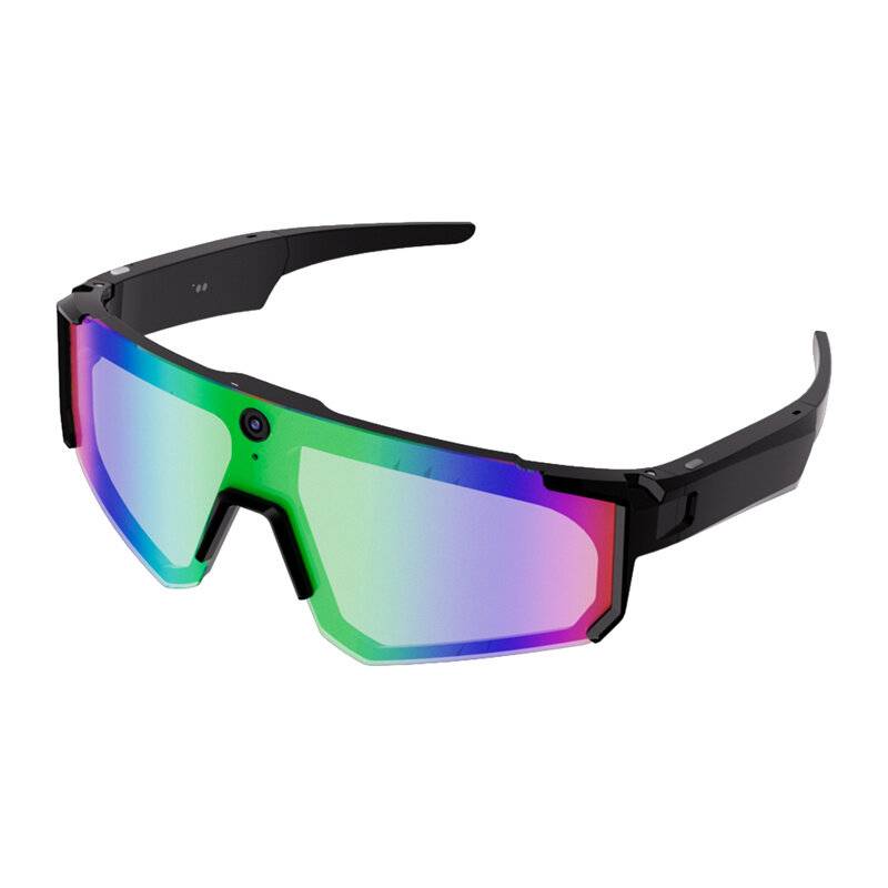 Colmi V06 AI Sportsonnenbrille (schwarz mit blauen Gläsern)-2