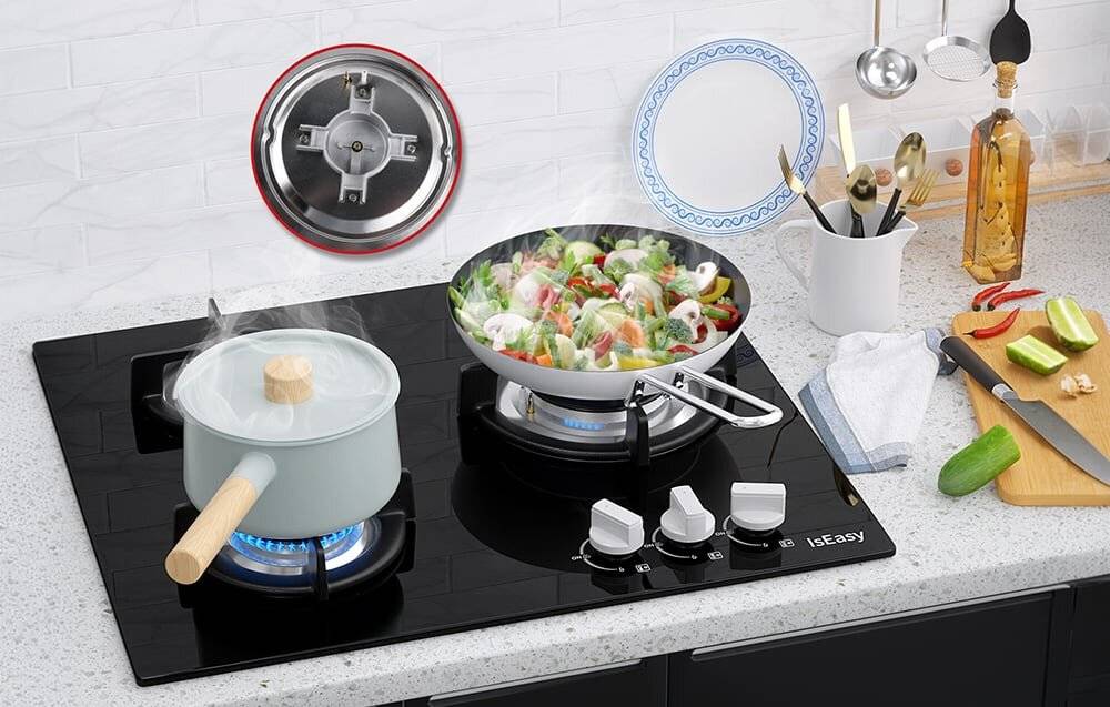 Preisbild für ISEASY MGBG-603S2R 3-Flammen-Gasherd