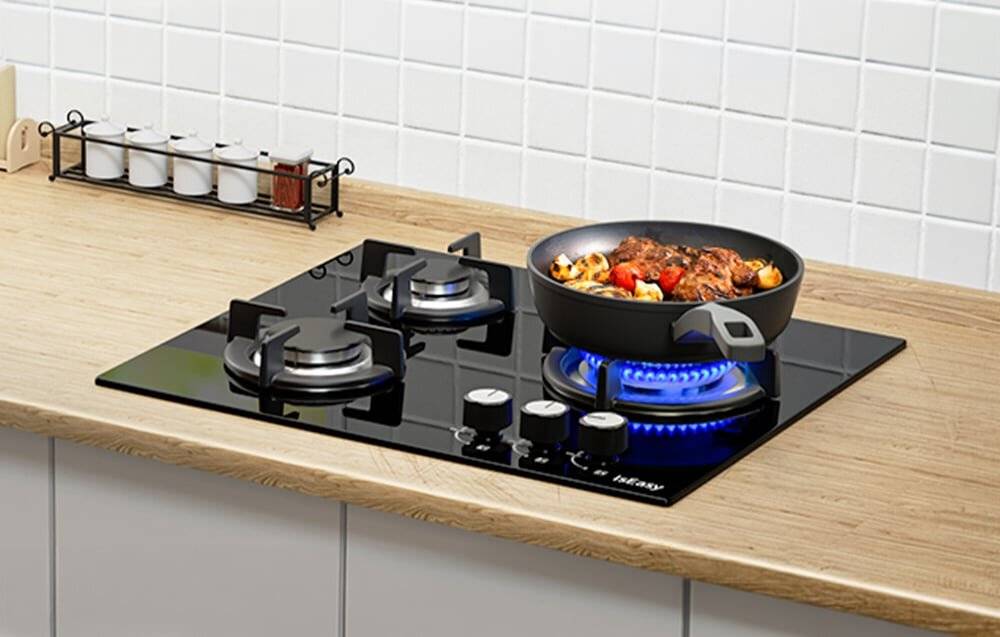 Symbolbild für ISEASY MGBG-603S2R 3-Flammen-Gasherd