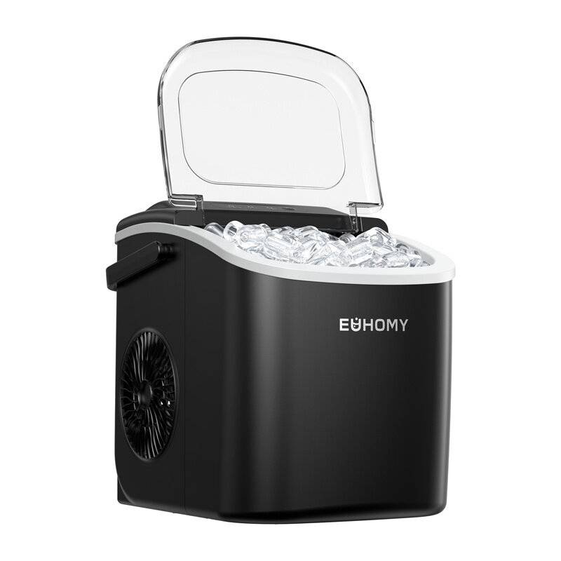 Euhomy IM001 Eiswürfelbereiter, 1,2 l, 12 kg (schwarz)-0