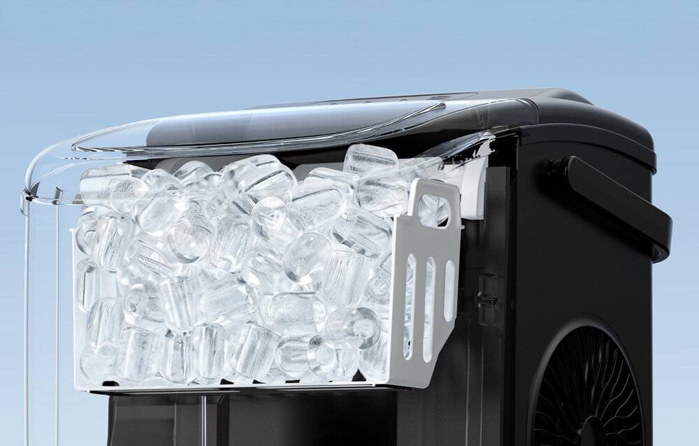 Preisbild für Euhomy IM001 Eiswürfelbereiter, 1,2 l, 12 kg (schwarz)