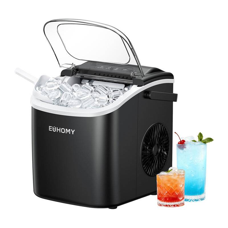 Euhomy IM001 Eiswürfelbereiter, 1,2 l, 12 kg (schwarz)-2
