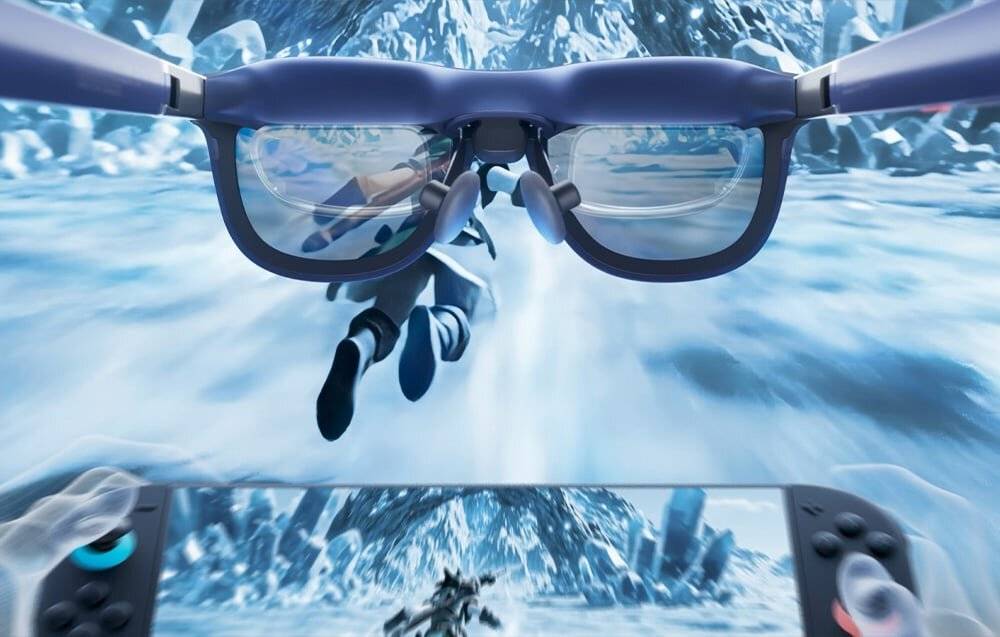 XREAL 1S AR-Brille 500" Virtuell Bildschirm, 52° Sichtfeld,-4