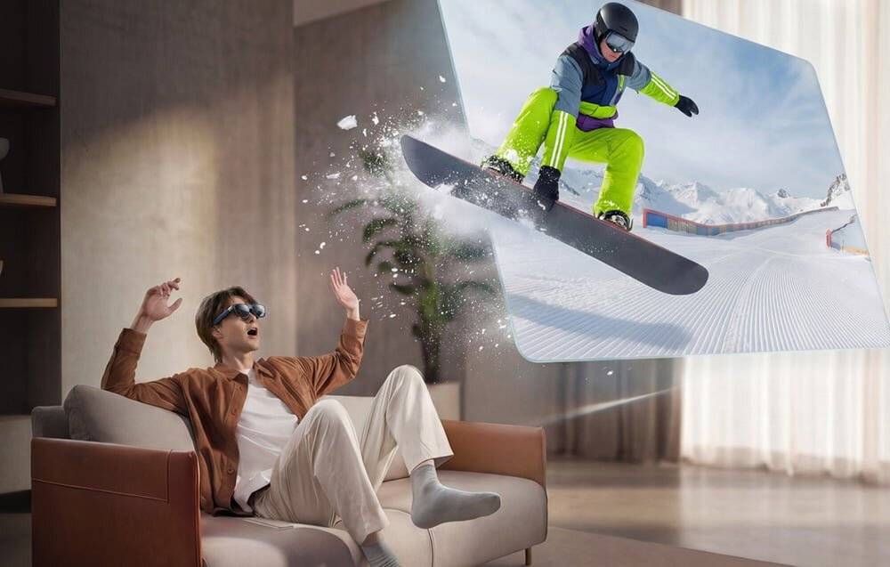 Preisbild für XREAL 1S AR-Brille 500" Virtuell Bildschirm, 52° Sichtfeld,