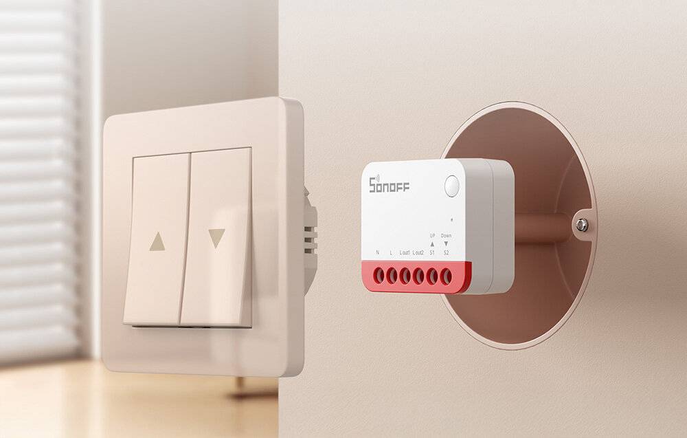 Intelligenter ZigBee-Rollladenschalter Sonoff MINI-ZBRBS (2er-Pack)-0