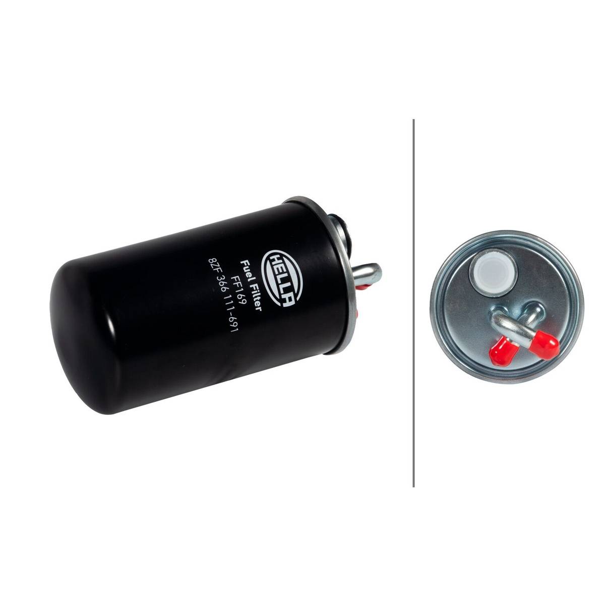 Kraftstofffilter Leitungsfilter Ø 81 mm HELLA für u.a. DODGE CALIBER-1