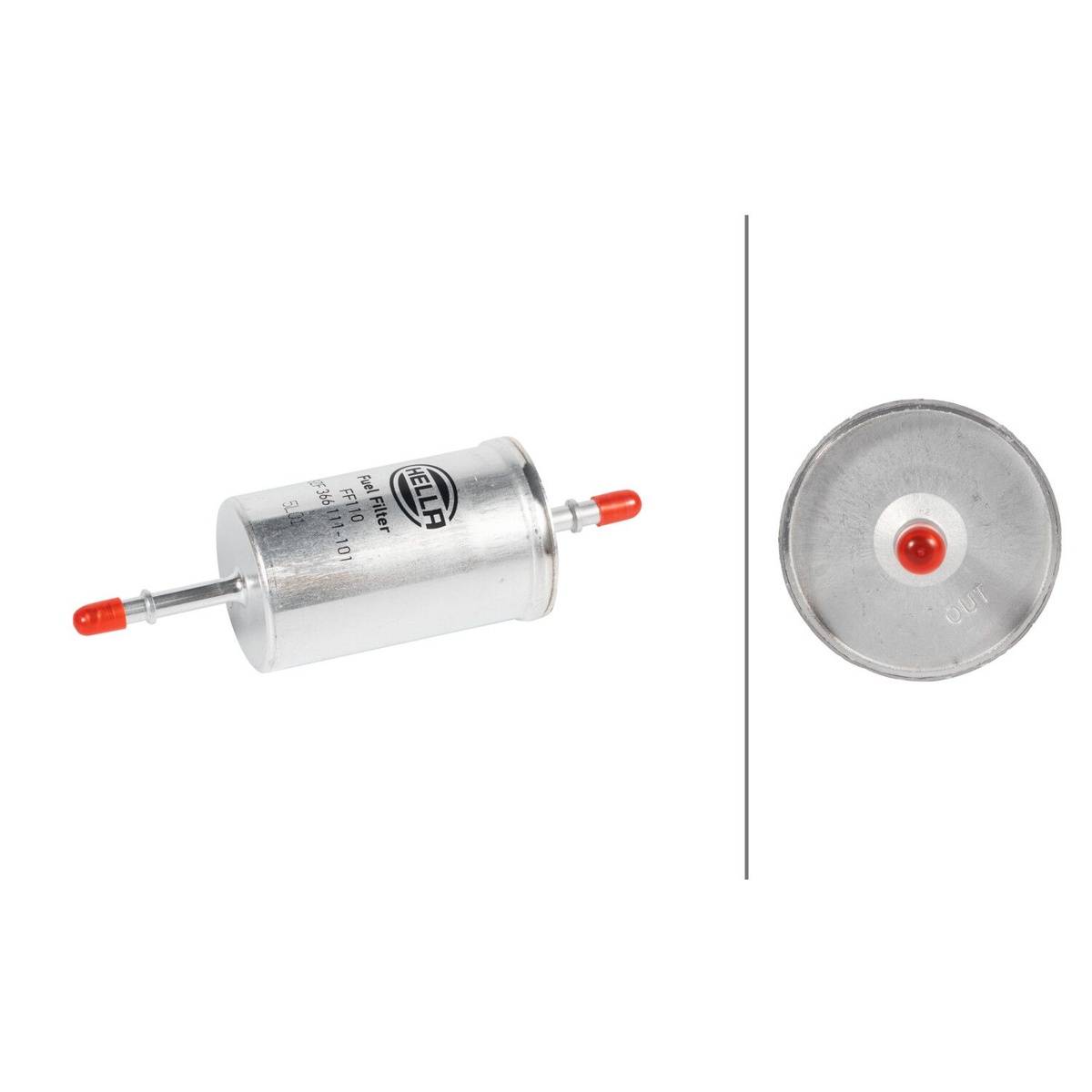 Kraftstofffilter Leitungsfilter Ø 59 mm HELLA für u.a. VOLVO V50-1