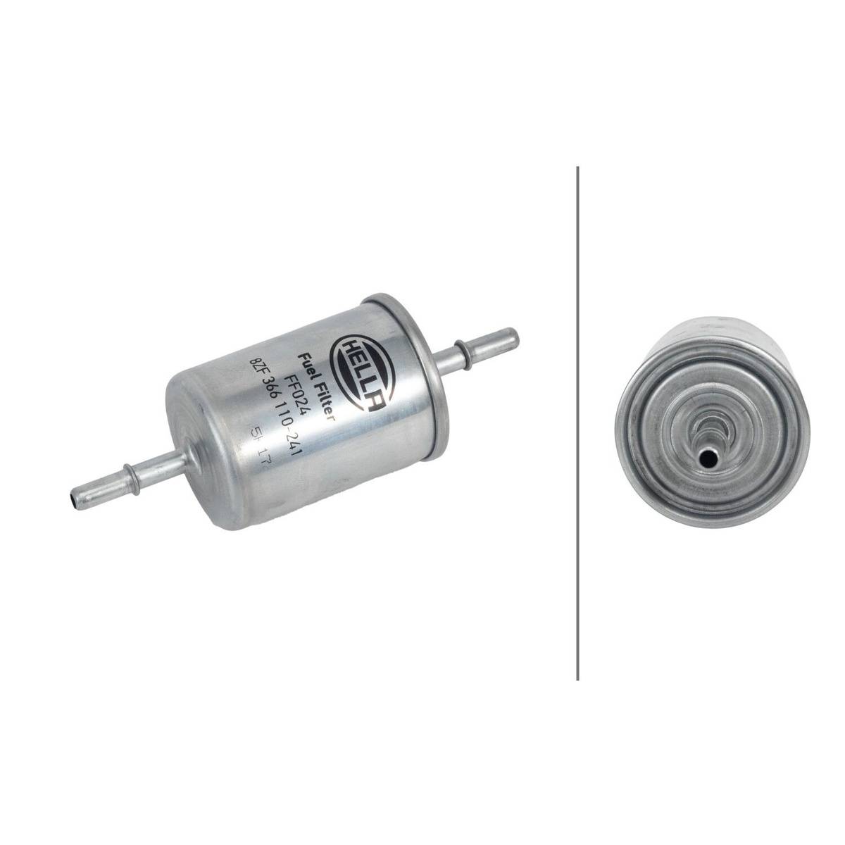 Kraftstofffilter Leitungsfilter Ø 55 mm HELLA passend für u.a. SAAB 9-3-1