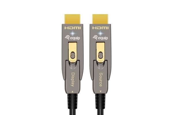 Equip Hdmi HS Ethernet 2.1 D/A D-AOC 8K/60Hz grau - Kabel - Digital/Display/Video