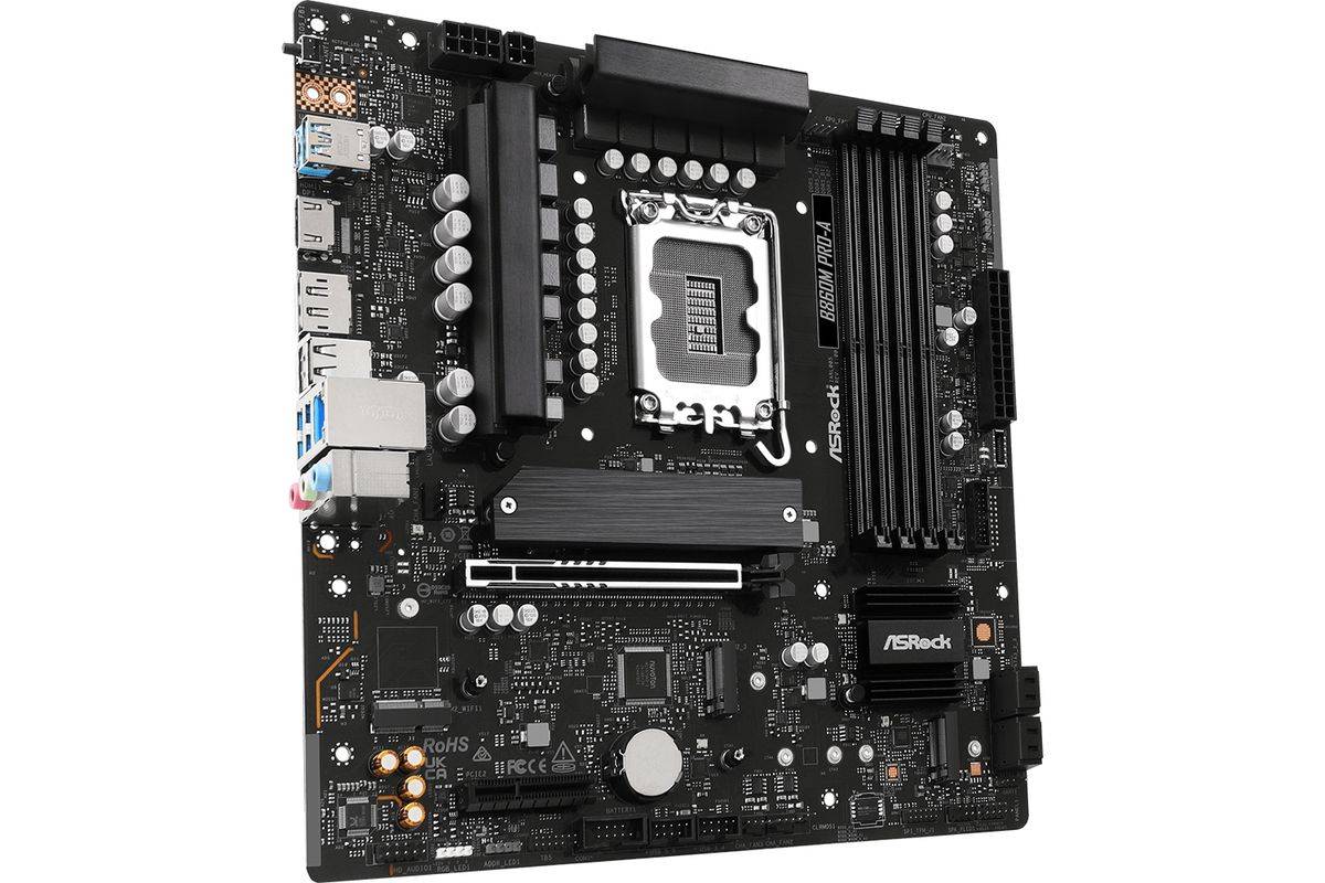 ASRock B860M Pro-A 1851 mATX HDMI/DP DDR5 Multimedia-Technik Mainboards INTEL-1