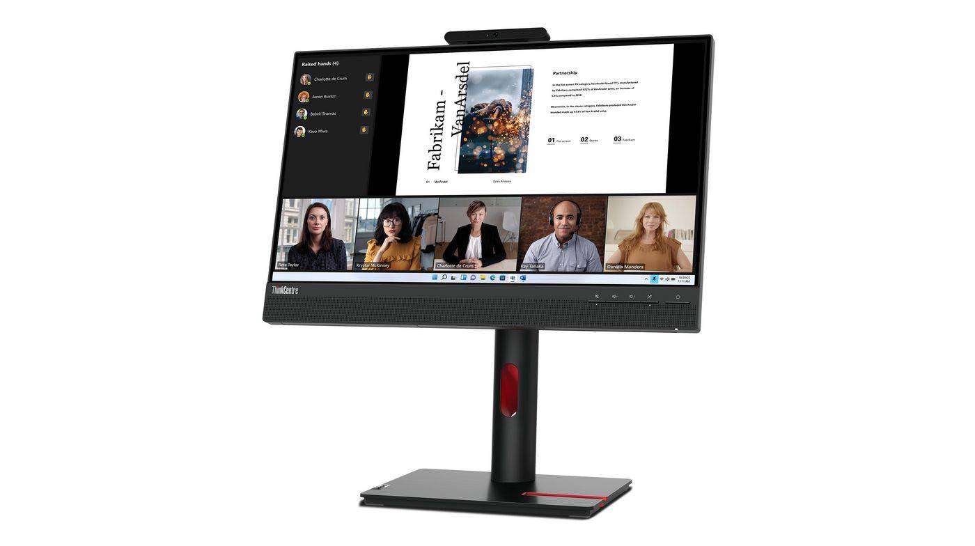 Lenovo ThinkCentre TiO 22 Gen5 FHD IPS DP/CAM/SPK/HUB-8