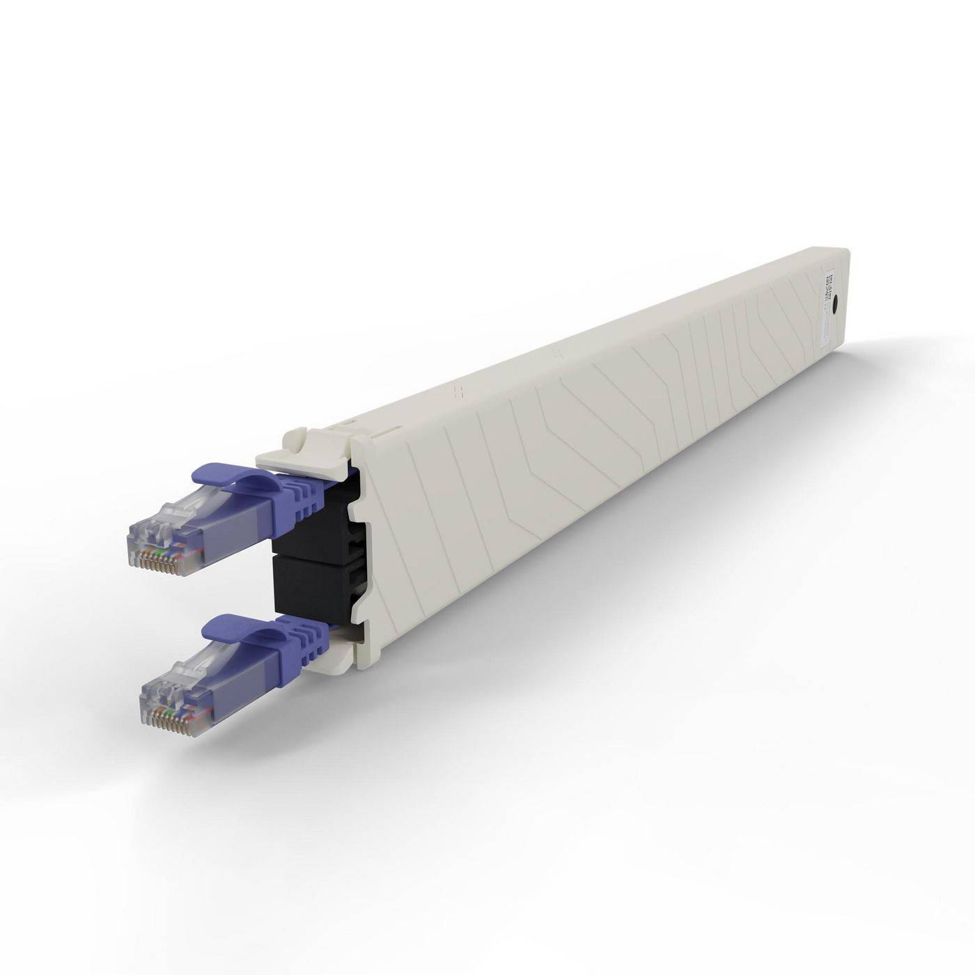 .one Kupferkassette 8RU (0,8 m), Cat. 6a, U/UTP, PoE++, violett-4