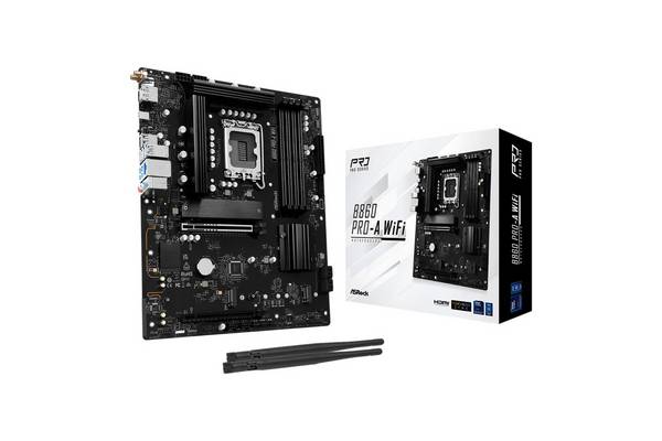 ASRock B860 Pro-A WiFi - Motherboard - micro ATX - LGA1851-Sockel - B860 Chipsatz - USB-C Gen 2x2, USB-C 3.2 Gen 1, USB