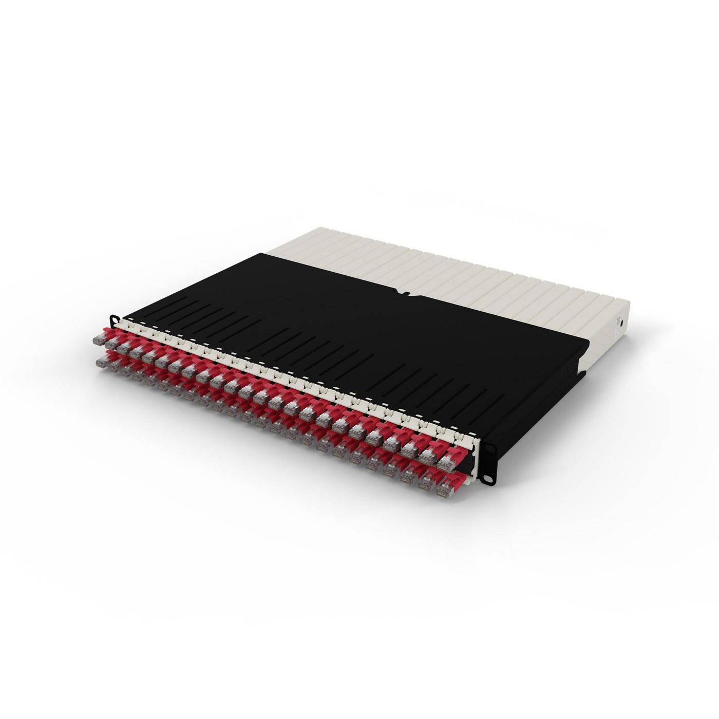 patchbox.one 8RU STP rot Cat.6a 0,8m Netzwerkkabel Installation Patchpanel Cat.6A / Class EA-2