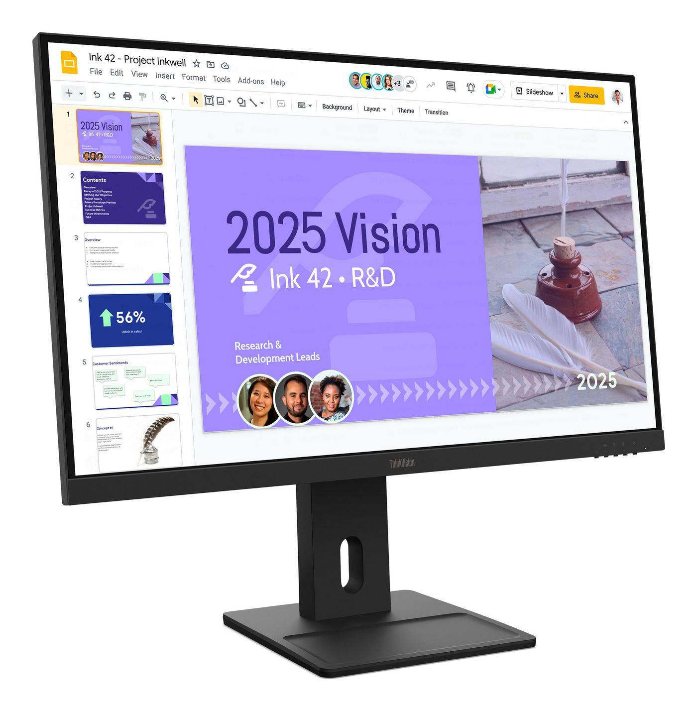 Lenovo ThinkVision E27Q-40 - LED-Monitor - 68.6 cm (27")-1