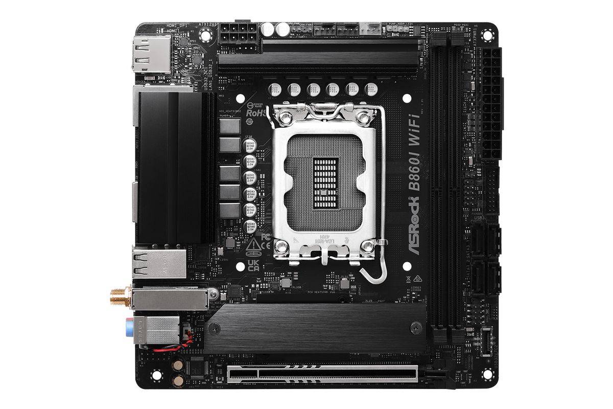 ASRock B860I WiFi 1851 mITX HDMI/DP DDR5 Multimedia-Technik Mainboards INTEL-1