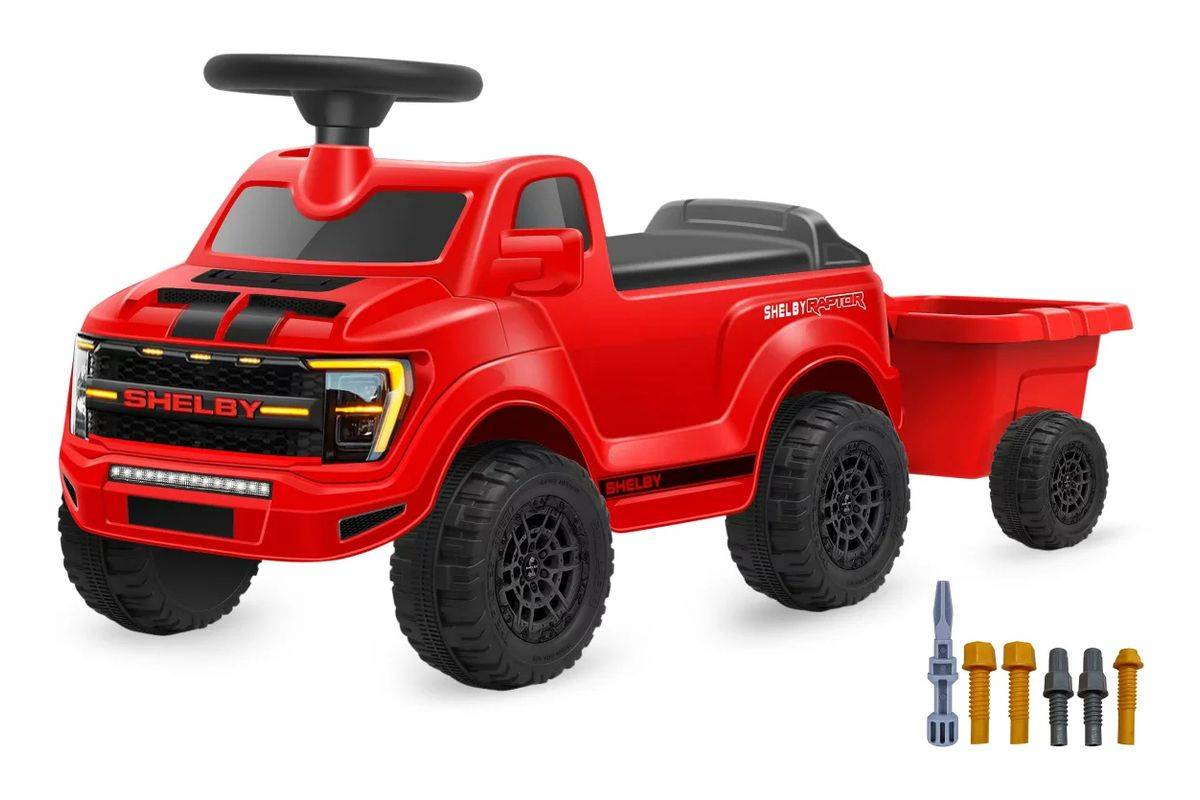 Jamara Rutscher Shelby Ford F-150 Raptor mit Anhänger rot Multimedia-Technik-1