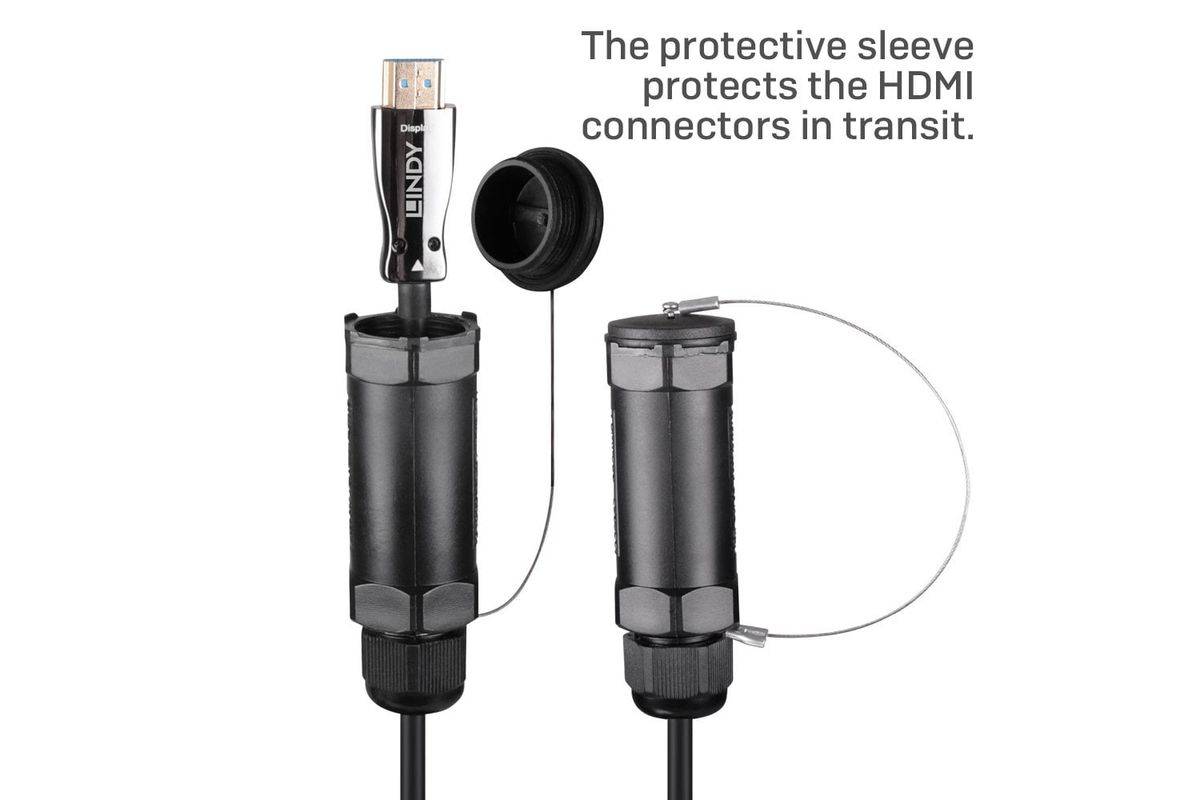 Lindy HDMI-Kabel - HDMI männlich zu HDMI männlich - 10 m - Hybrid Kupfer/Kohlefaser - Schwarz - 8K60Hz (7680 x 4320)-2