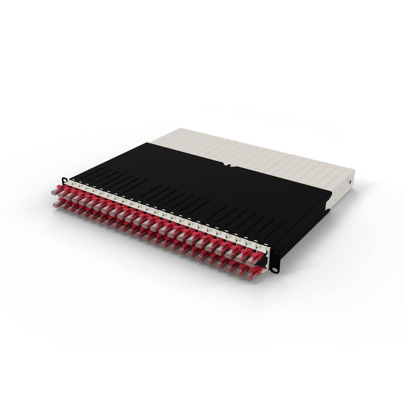 patchbox.one 8RU UTP rot Cat.6a 0,8m Netzwerkkabel Installation Patchpanel Cat.6A / Class EA-0
