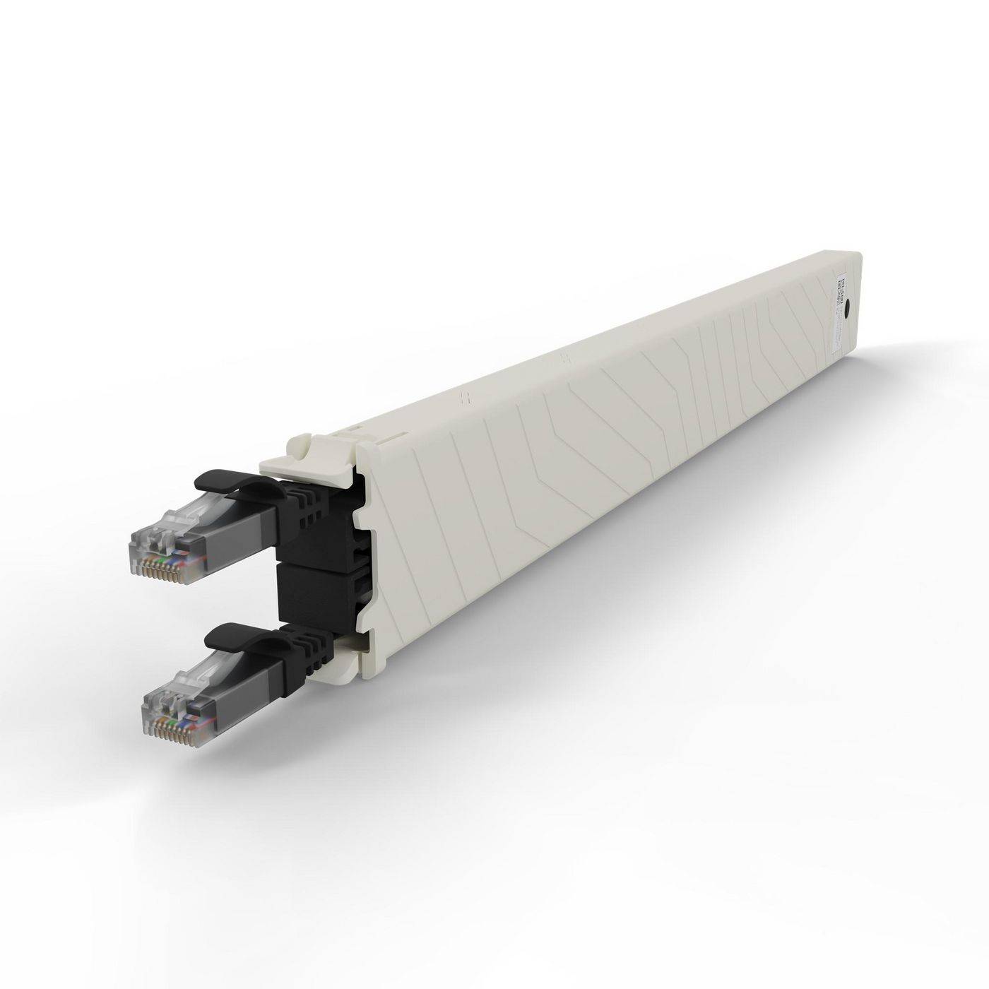patchbox.one Kassette 8RU UTP schwarz Cat.6a 0,8m Netzwerkkabel Installation Kabelkassette Cat.6A /-4