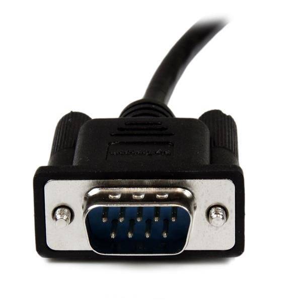 StarTech.com 2m Seriell DB9 RS-232 Nullmodemkabel - Schwarz - Stecker/Buchse - 9 Pin Null Modem Kabel - Nullmodemkabel-5
