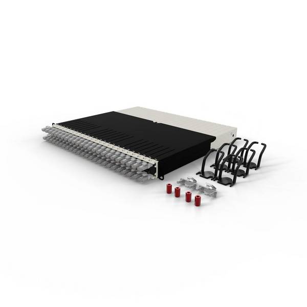 patchbox.one 8RU UTP grau Cat.6a 0,8m Netzwerkkabel Installation Patchpanel Cat.6A / Class EA