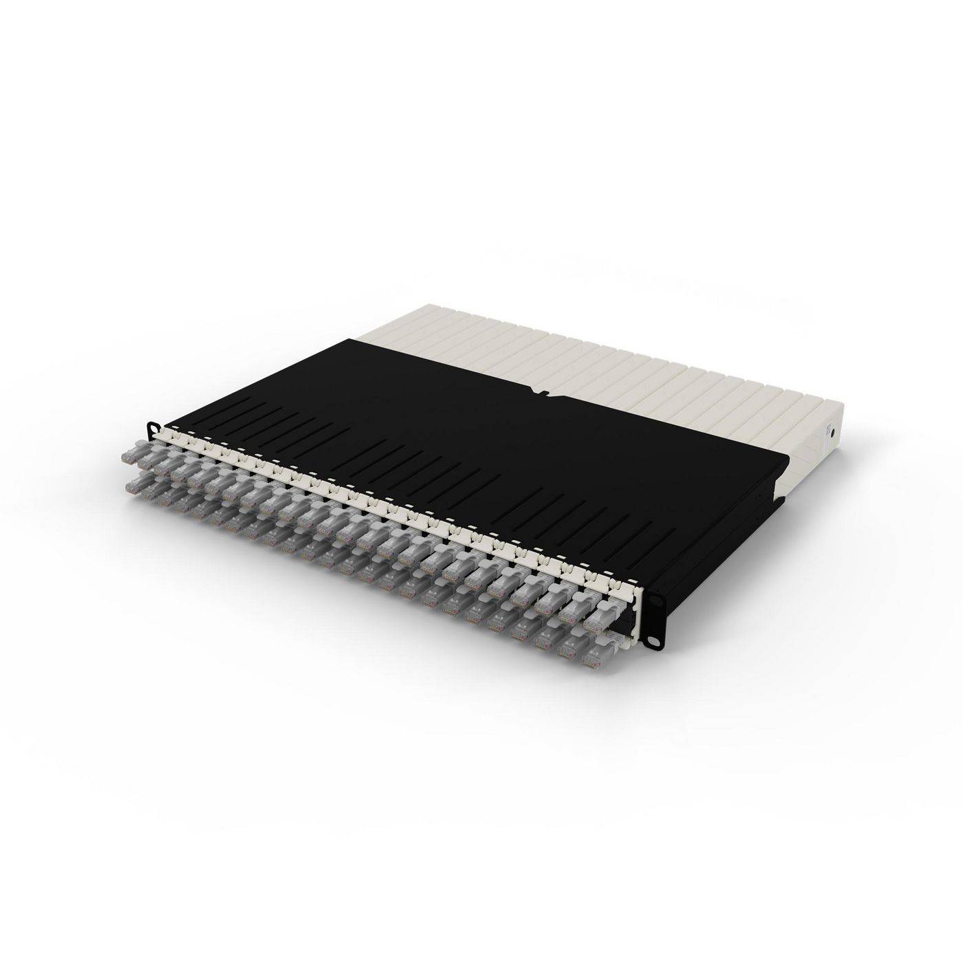 patchbox.one 8RU UTP grau Cat.6a 0,8m Netzwerkkabel Installation Patchpanel Cat.6A / Class EA-2