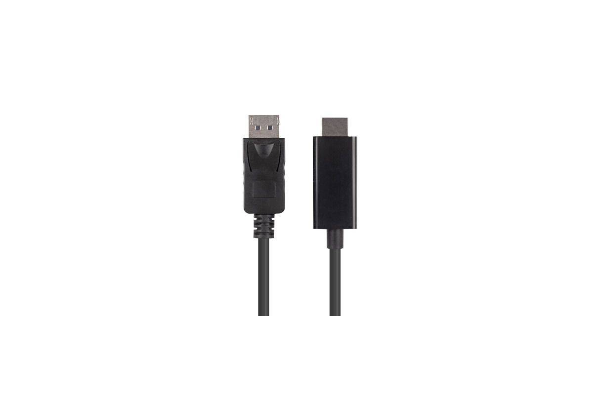 Lanberg ADAPTERKABEL - DISPLAYPORT MAENNLICH ZU HDMI MAENNLICH - 3 M - DOPPELISOLIERUNG - SCHWARZ-0