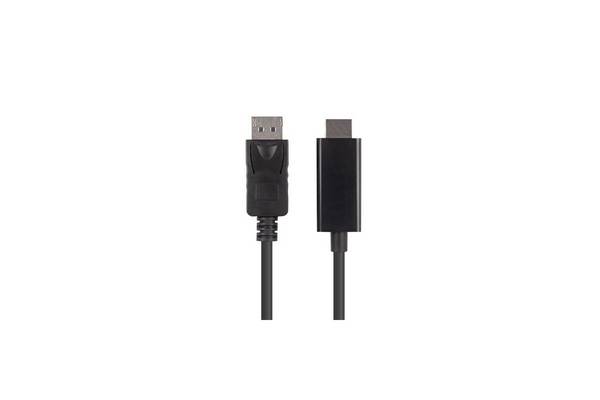 Lanberg ADAPTERKABEL - DISPLAYPORT MAENNLICH ZU HDMI MAENNLICH - 3 M - DOPPELISOLIERUNG - SCHWARZ