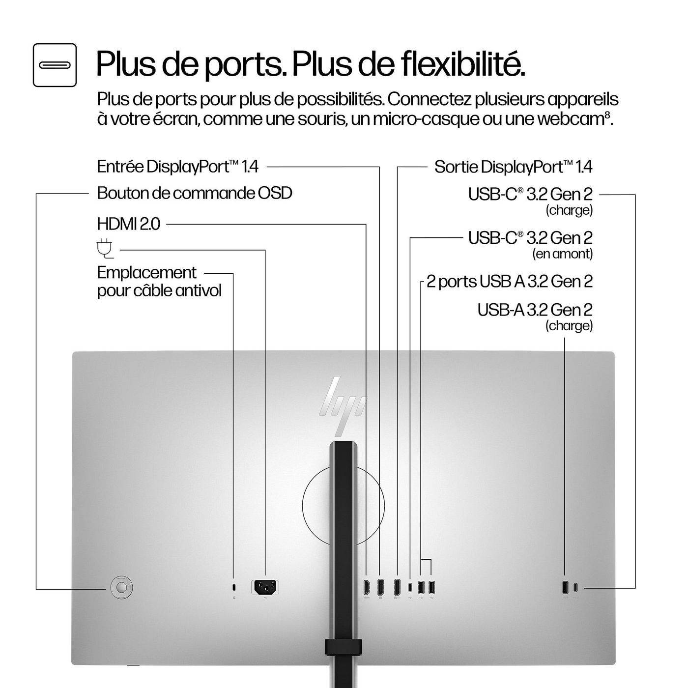 HP - Series 7 Pro 27 inch QHD Monitor - 727pq - 68,6 cm - 27""-3