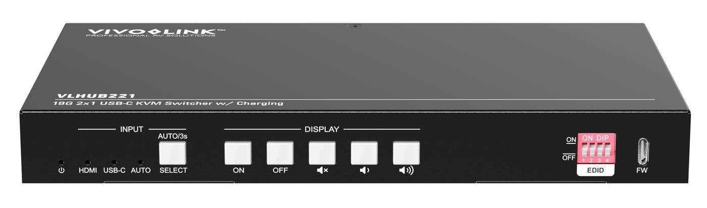 VivoLink VLHUB221 - 2x1 Switcher / Audio Disembedder-2