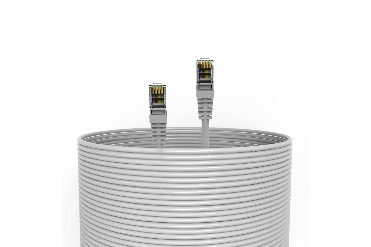 INCA Ethernetkabel 23AWG Cat7 S/FTP1 10Gbit grau ICAT7-50AG - Kabel - Netzwerk-0