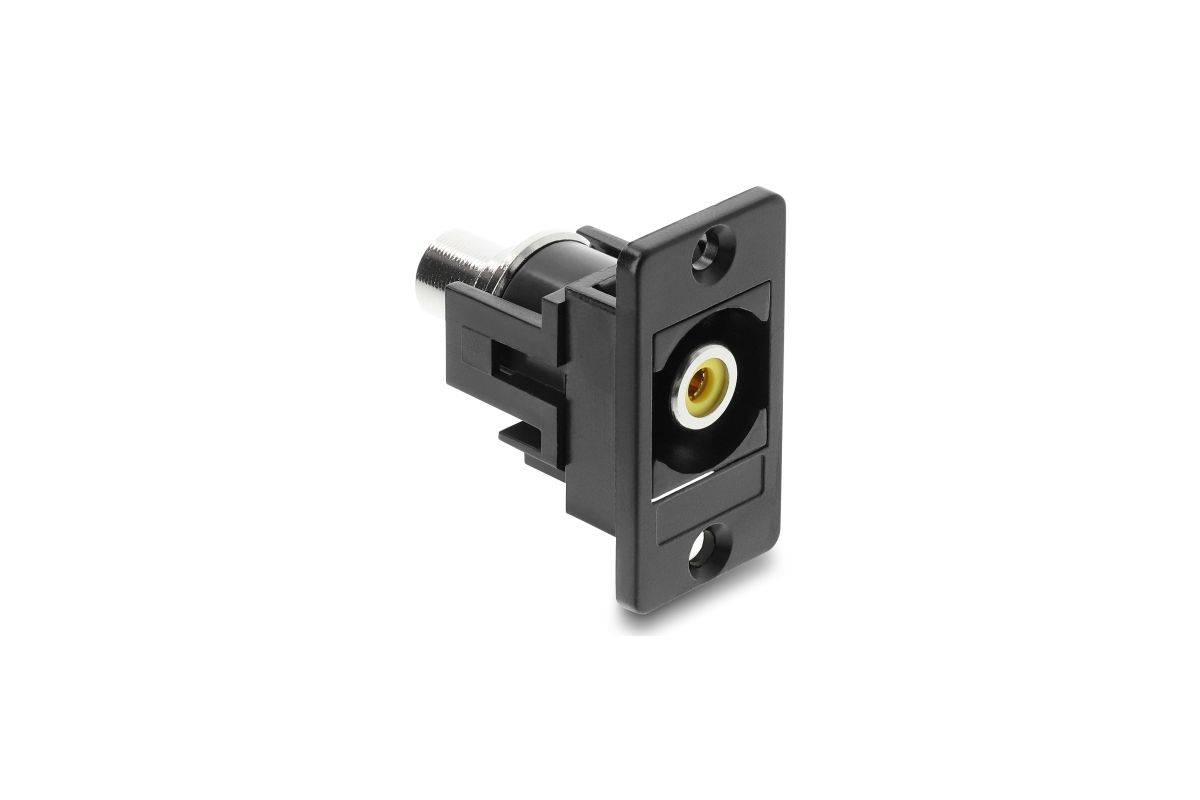 Delock Befestigungsplatte - RCA - Schwarz-0