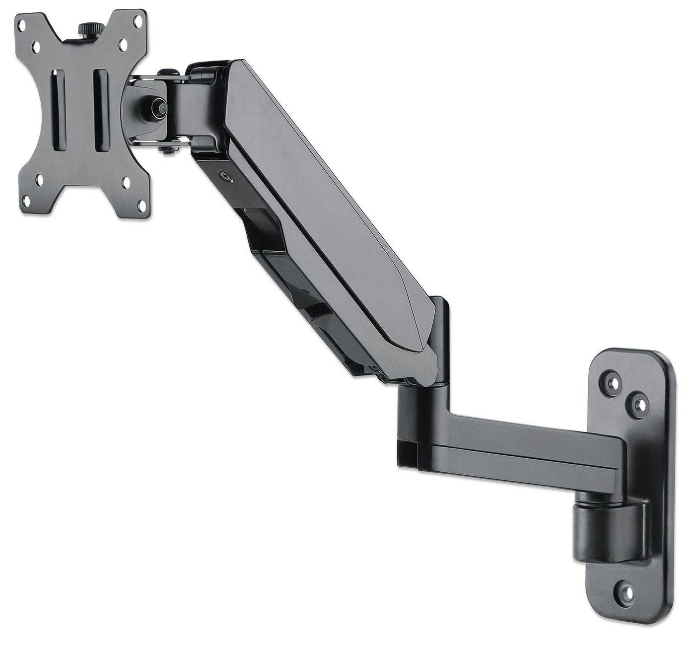 Manhattan TV & Monitor Mount, Wall, Spring Arm, 1 screen, Screen Sizes: 17-32", Black, VESA 75x75 to 100x100mm, Max 8kg,-5