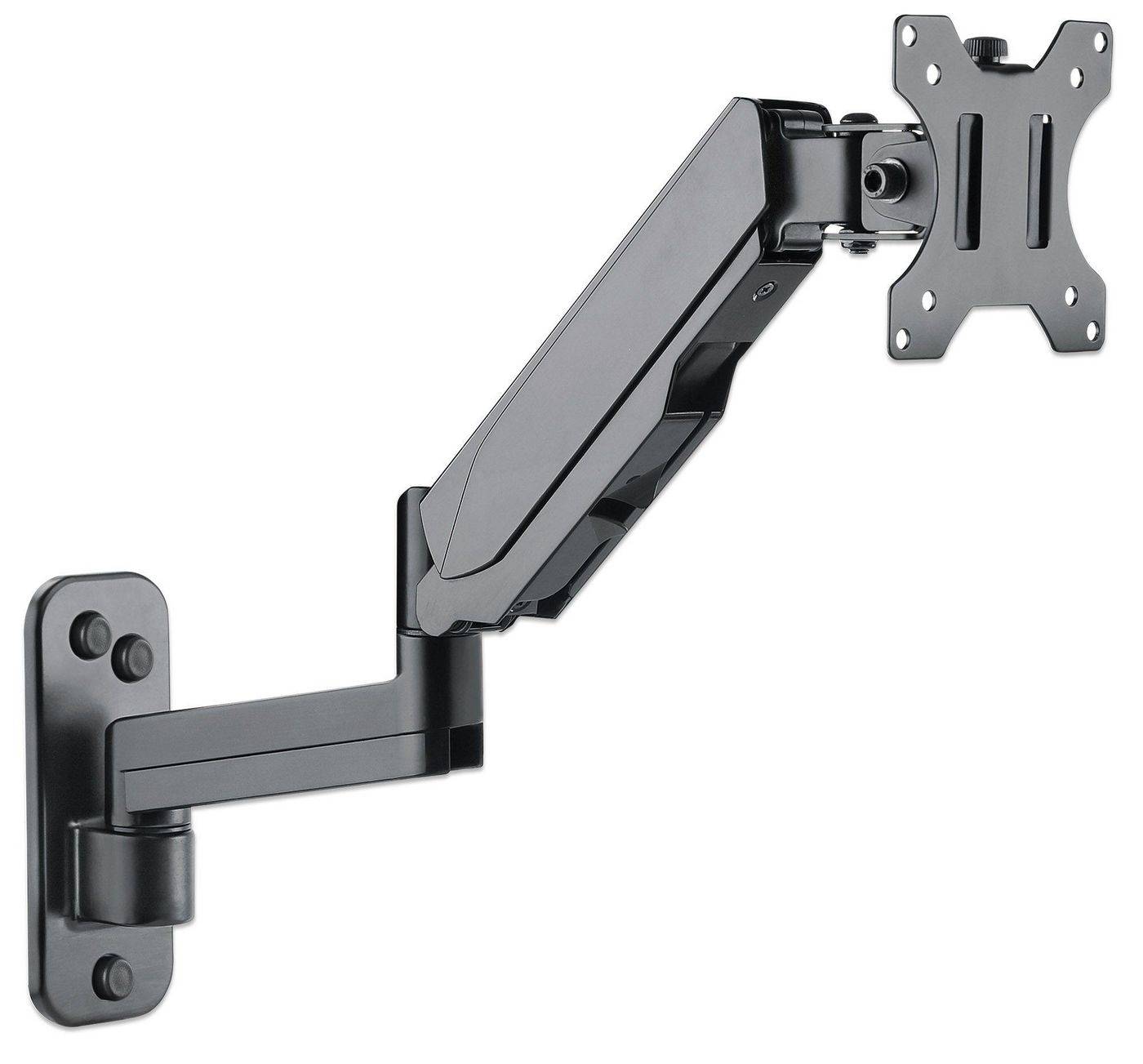 Manhattan TV & Monitor Mount, Wall, Spring Arm, 1 screen, Screen Sizes: 17-32", Black, VESA 75x75 to 100x100mm, Max 8kg,-6