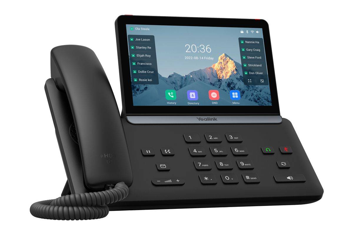 Yealink SIP-T87W - VoIP-Telefon mit Rufnummernanzeige/Anklopffunktion - IEEE 802.11a/b/g/n/ac/ax (Wi-Fi)-1