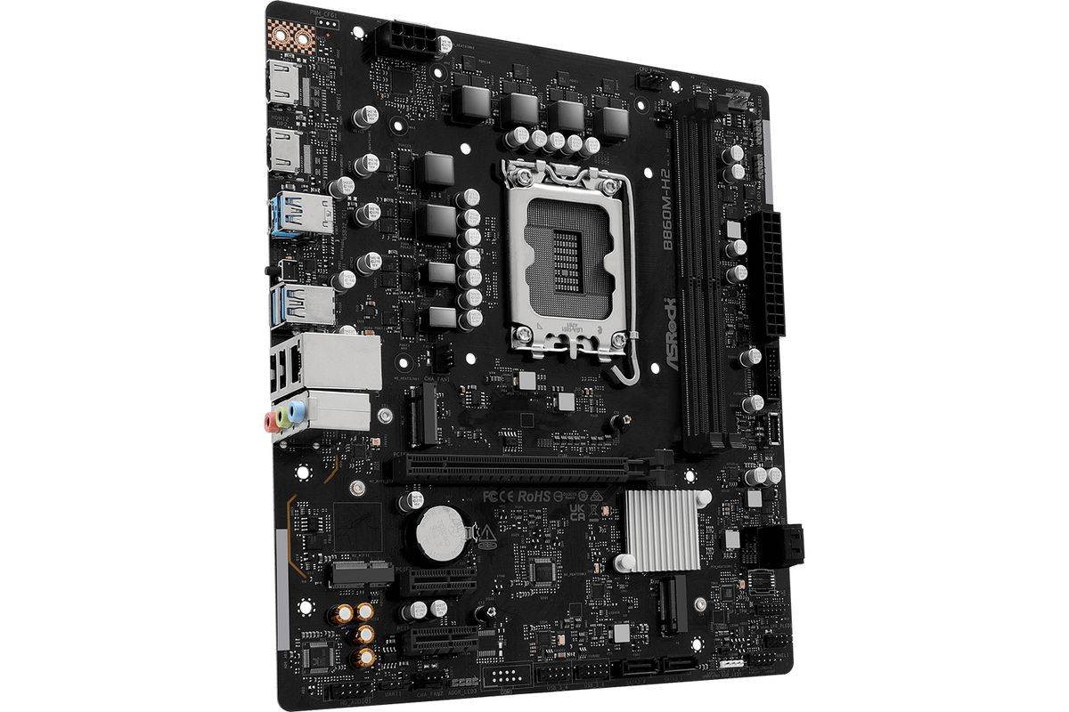 ASRock B860M-H2 1851 mATX HDMI DDR5 Multimedia-Technik Mainboards INTEL-1