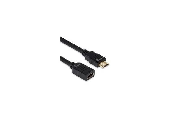 MEDIARANGE Hdmi Verlängerungskabel 18 Gbps ARC sw - Kabel - Digital/Display/Video