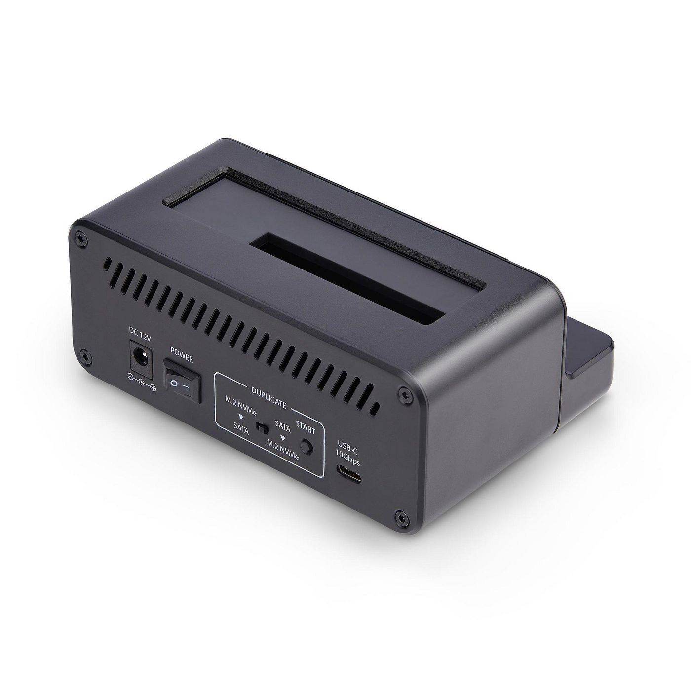 StarTech.com M.2 NVMe to 2.5/3.5"" SATA Drive Duplicator, Dual Bay Cloner - Solid State / Festplattenduplikator - 2-1