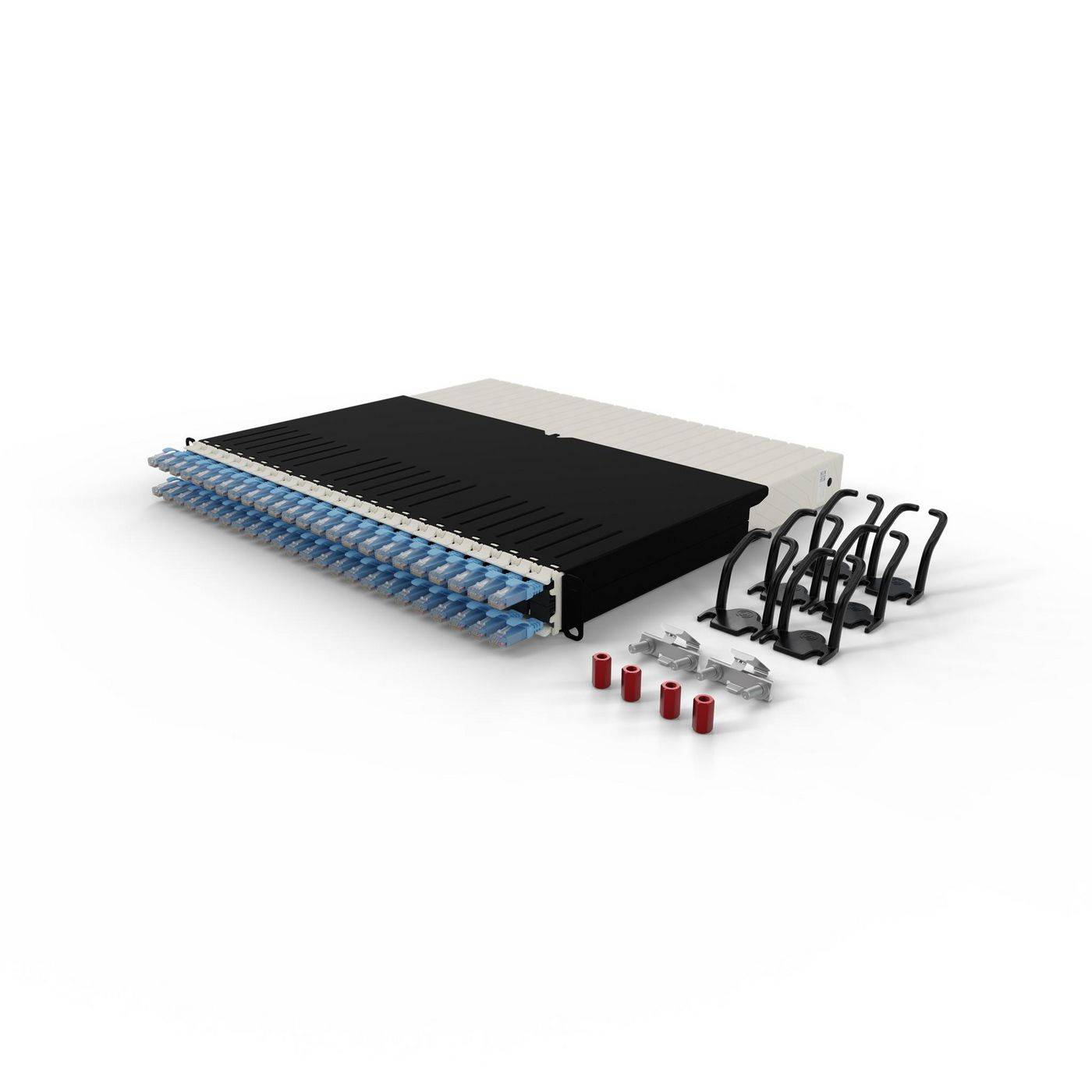patchbox.one 8RU UTP blau Cat.6a 0,8m Netzwerkkabel Installation Patchpanel Cat.6A / Class EA-4