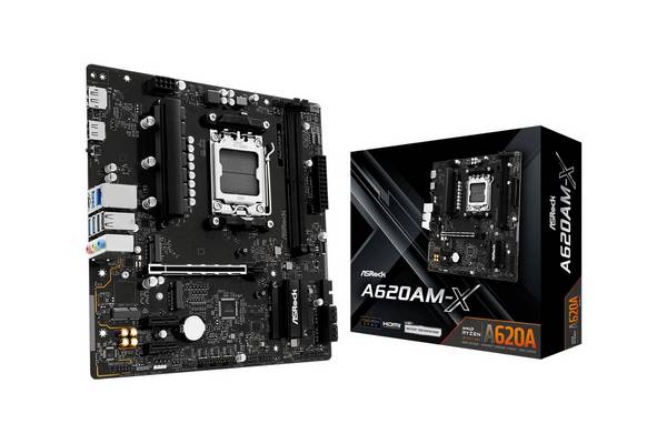 ASRock A620AM-X AM5 mATX HDMI/DP DDR5 Multimedia-Technik Mainboards AMD