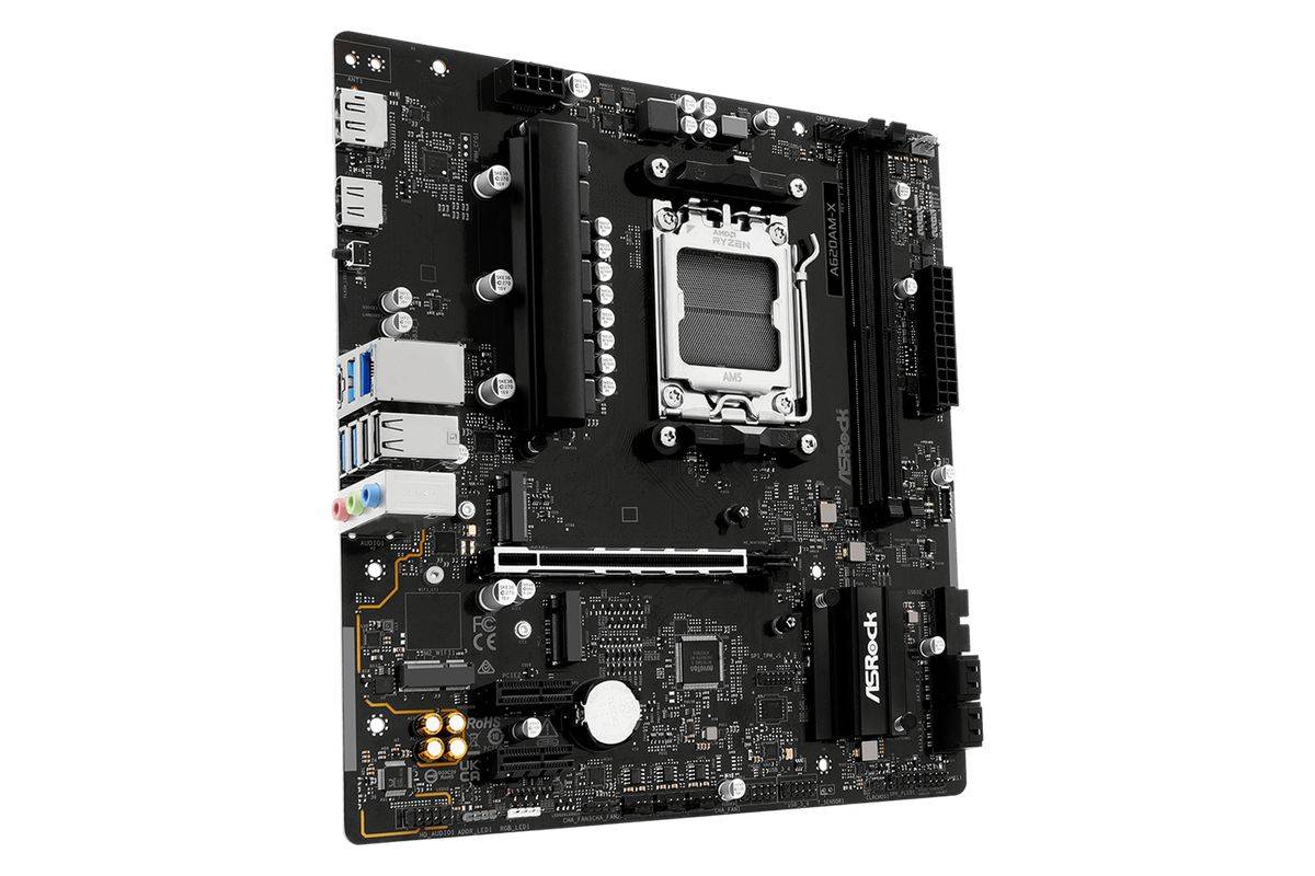 ASRock A620AM-X AM5 mATX HDMI/DP DDR5 Multimedia-Technik Mainboards AMD-1