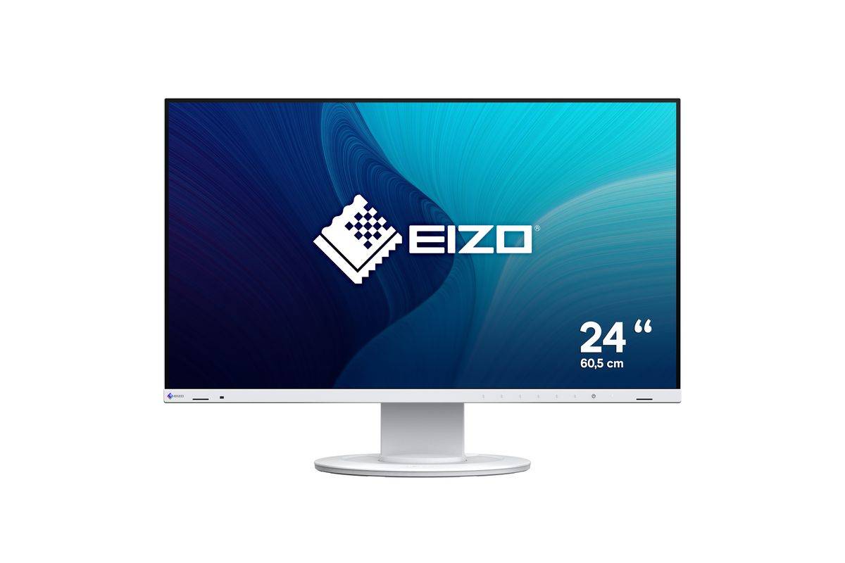 EIZO FlexScan EV2400R-WT, 60,5 cm (23.8"), 1920 x 1080 Pixel, Full HD, LCD, 5 ms, Weiß-0