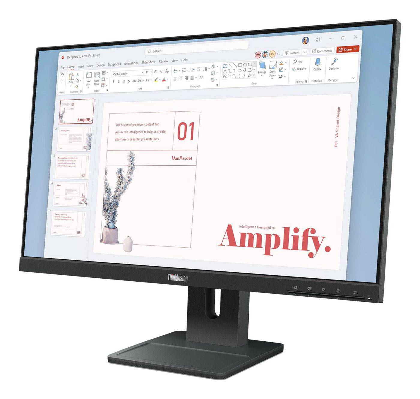 Lenovo ThinkVision E24-40 - LED-Monitor - 61 cm (24")(23.8" sichtbar) - 1920 x-1