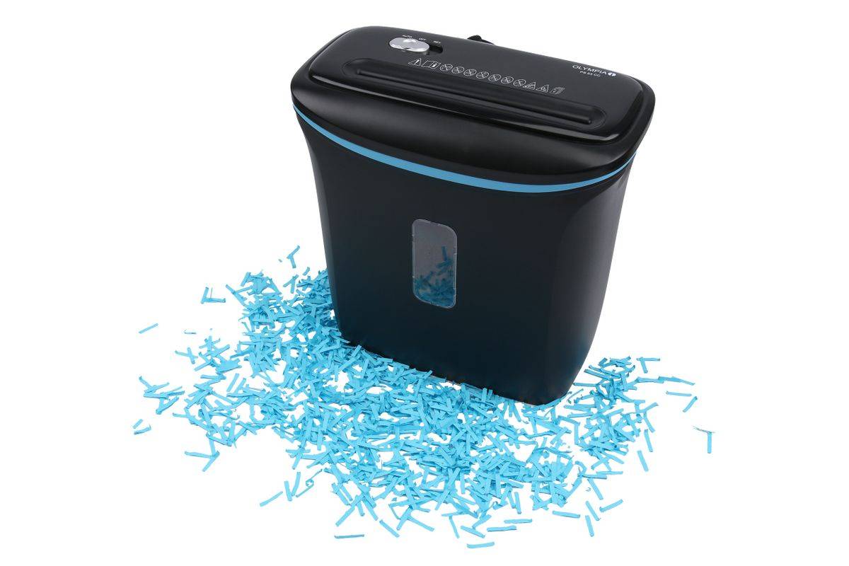 OLYMPIA - PS63CC - Aktenvernichter Partikelschnitt P-4 schwarz-0