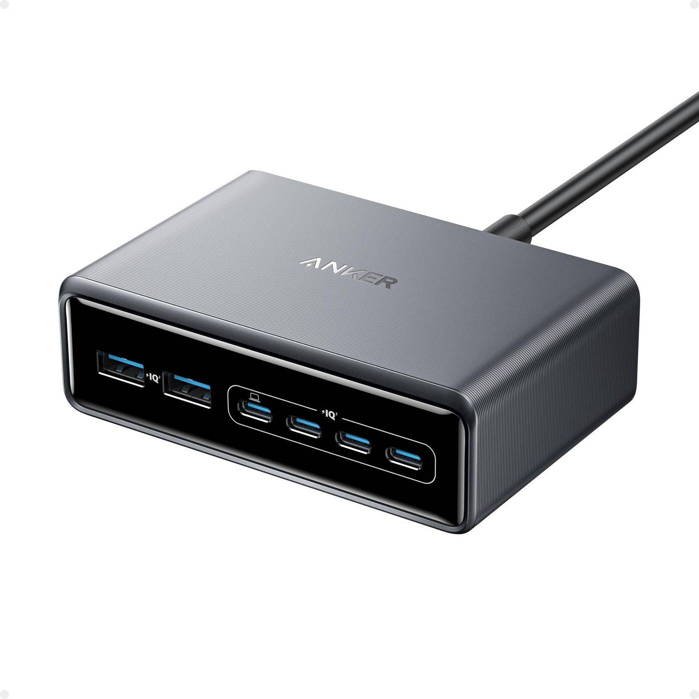 Anker Prime Ladegerät 200W, 4x USB-C, 2x USB-A, Schwarz A2683341-0